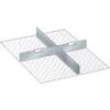 Separating strips 27x36E, front height 100 1 slotted wall 36E, 2 partitions